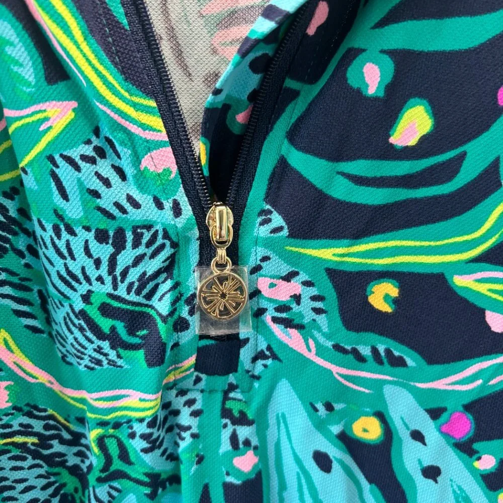 Lilly Pulitzer Women's Size Small Nassau Dress UPF 50+ Low Tide Navy Catty - NWT - Picture 4 of 13